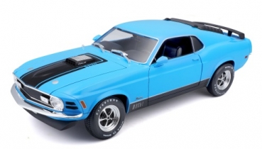31453BL  Ford Mustang Mach 1 1970 Blue 1:18